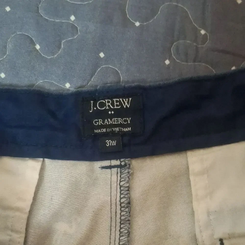 J. Crew Gramercy Navy Flamingo Pattern Men's Shorts size 31W